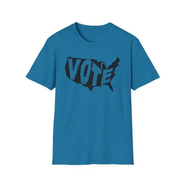 VOTE  - USA Outline - Unisex Softstyle T-Shirt - Image 7