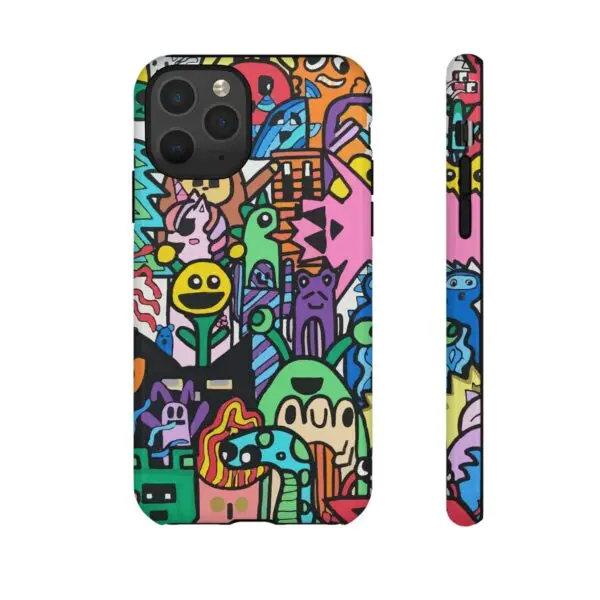 Colorful Phone Case with Fun Characters, Cute Phone Cover | Drawn by Margot - Image 8