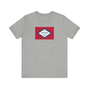 State Flag Tee | Unisex Jersey Short Sleeve T-Shirt  - Arkansas
