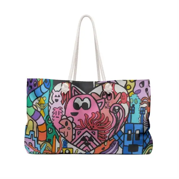 Color Monster -Themed Weekender Bag | Drawn by Margot and Printed Here - Image 2