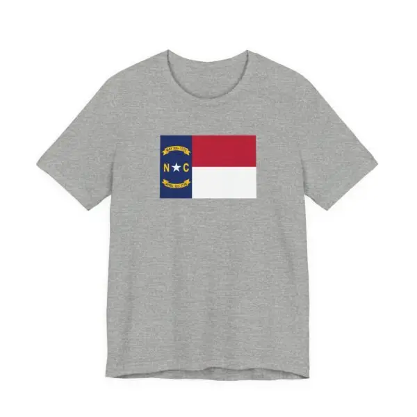 State Flag Tee | Unisex Jersey Short Sleeve T-Shirt  - North_Carolina - Image 3