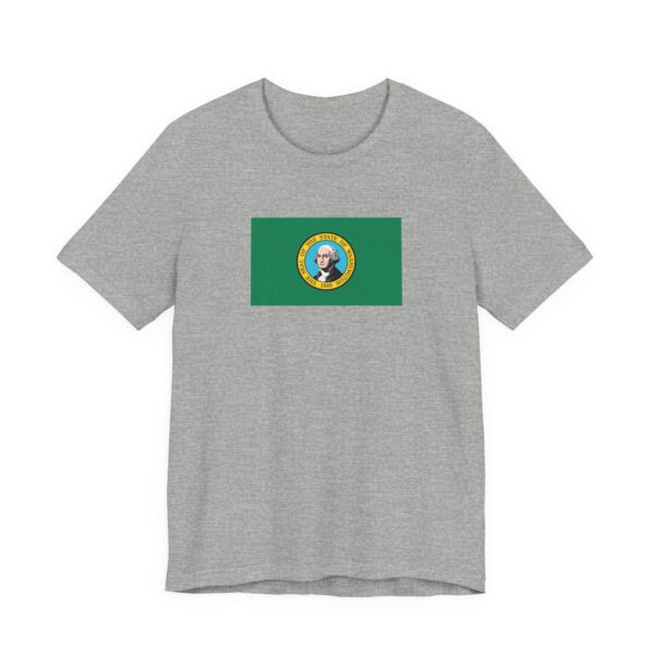 State Flag Tee | Unisex Jersey Short Sleeve T-Shirt  - Washington - Image 3
