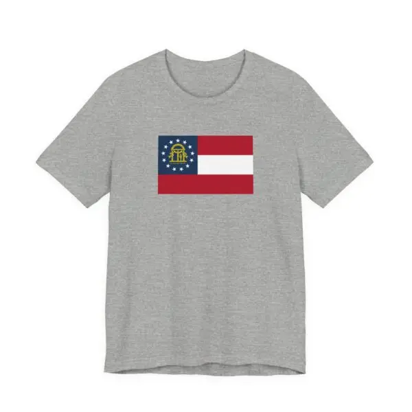 State Flag Tee | Unisex Jersey Short Sleeve T-Shirt  - US_Georgia - Image 3