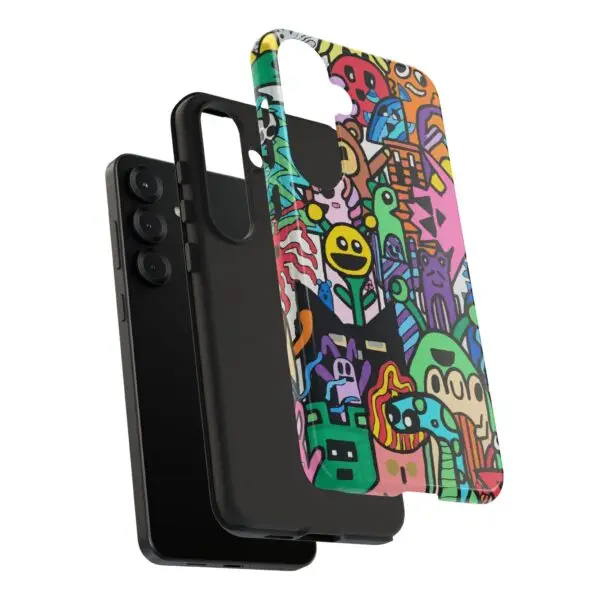 Colorful Phone Case with Fun Characters, Cute Phone Cover | Drawn by Margot - Image 102