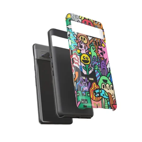 Colorful Phone Case with Fun Characters, Cute Phone Cover | Drawn by Margot - Image 151