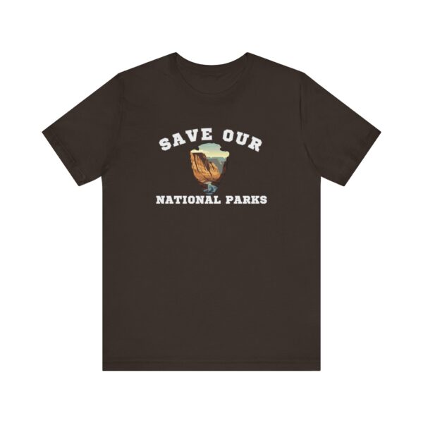 Protect Our National Parks Grand Canyon  Unisex Tee | Eco-Friendly Short Sleeve Shirt - Image 3