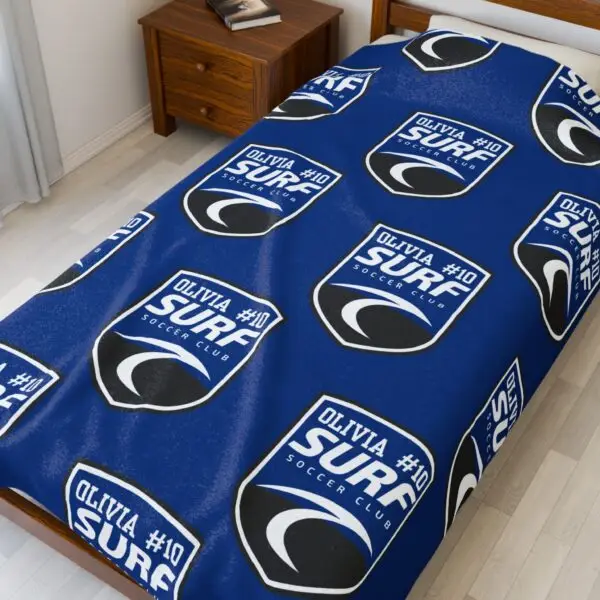 Velveteen Plush Blanket Surf2025  - Olivia - Image 11