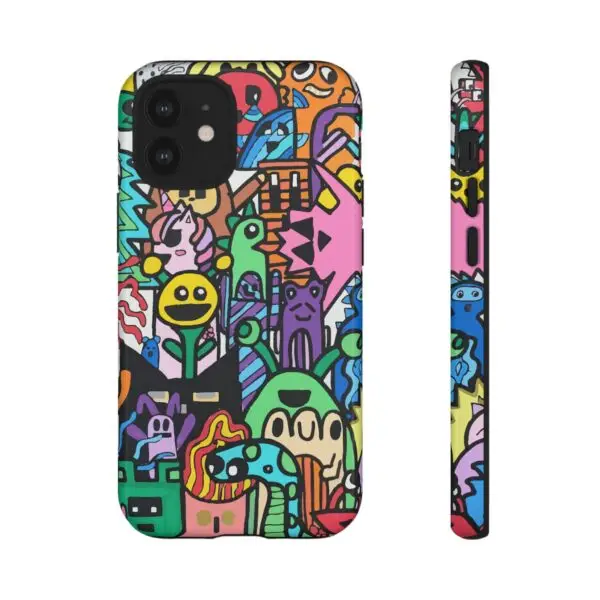 Colorful Phone Case with Fun Characters, Cute Phone Cover | Drawn by Margot - Image 10