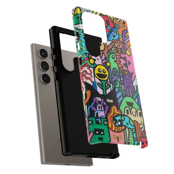 Colorful Phone Case with Fun Characters, Cute Phone Cover | Drawn by Margot - Image 61