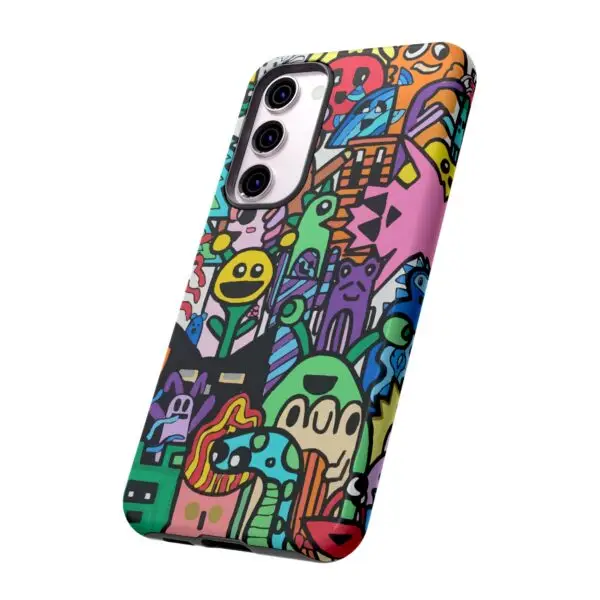Colorful Phone Case with Fun Characters, Cute Phone Cover | Drawn by Margot - Image 142