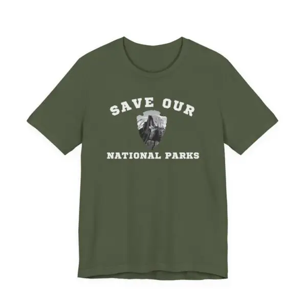 Protect Our National Parks | Yosemite | Half Dome |  Unisex Tee | Eco-Friendly Short Sleeve Shirt - Image 8