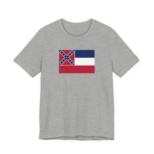 State Flag Tee | Unisex Jersey Short Sleeve T-Shirt  - Mississippi - Image 3