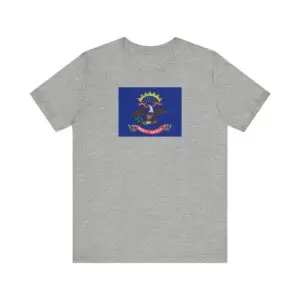 State Flag Tee | Unisex Jersey Short Sleeve T-Shirt  - North_Dakota