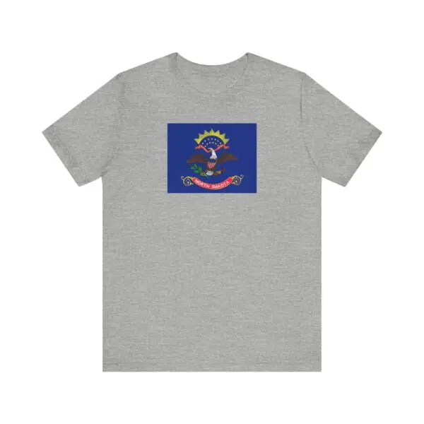 State Flag Tee | Unisex Jersey Short Sleeve T-Shirt  - North_Dakota