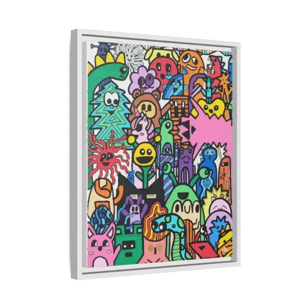 Colorful Framed Canvas Art - Whimsical Character Illustration Drawn by Margot and Printed on Canvas - Image 10