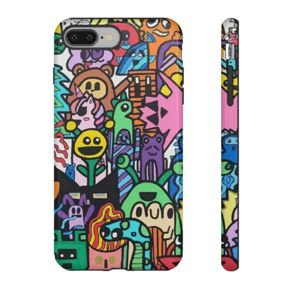 Colorful Phone Case with Fun Characters, Cute Phone Cover | Drawn by Margot - Image 2