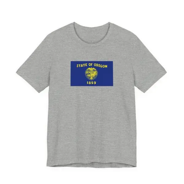 State Flag Tee | Unisex Jersey Short Sleeve T-Shirt  - Oregon - Image 3
