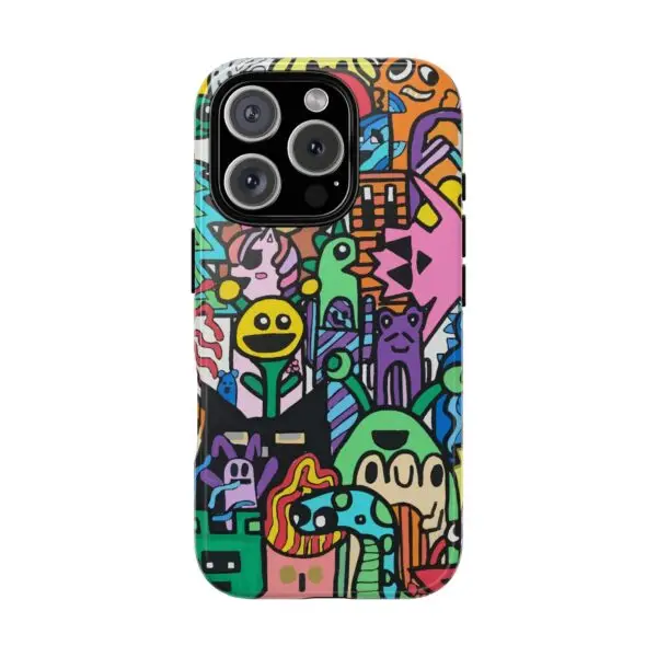 Colorful Phone Case with Fun Characters, Cute Phone Cover | Drawn by Margot - Image 78