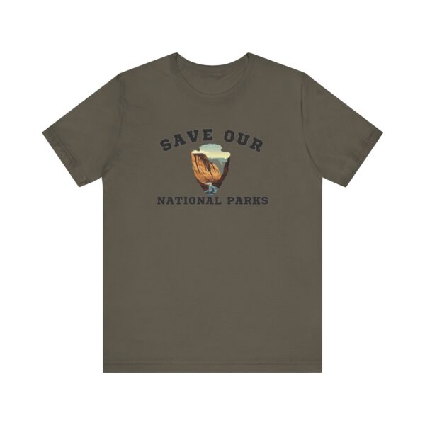 Protect Our National Parks Grand Canyon  Unisex Tee | Eco-Friendly Short Sleeve Shirt - Image 7