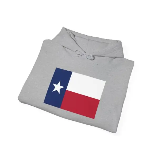 State Flag Graphic Hoodie, Cozy Casual Sweatshirt, Unisex Gift, Fall Fashion, Vintage Look - Texas - Image 4