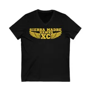 Sierra Madre Hawks V-Neck Fitted Tee, SMMS-XC