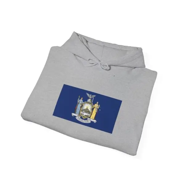 State Flag Graphic Hoodie, Cozy Casual Sweatshirt, Unisex Gift, Fall Fashion, Vintage Look - New_York - Image 4