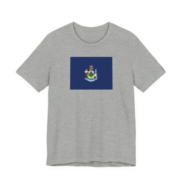 State Flag Tee | Unisex Jersey Short Sleeve T-Shirt  - Maine - Image 3