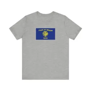 State Flag Tee | Unisex Jersey Short Sleeve T-Shirt  - Oregon