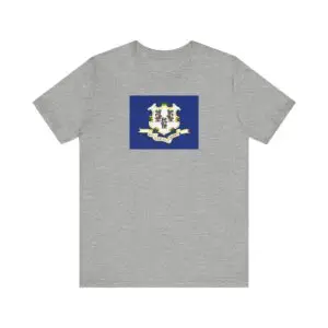 State Flag Tee | Unisex Jersey Short Sleeve T-Shirt  - Connecticut