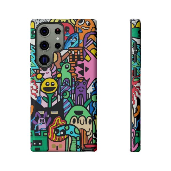 Colorful Phone Case with Fun Characters, Cute Phone Cover | Drawn by Margot - Image 145