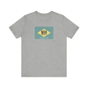 State Flag Tee | Unisex Jersey Short Sleeve T-Shirt  - Delaware