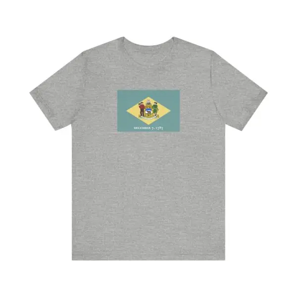 State Flag Tee | Unisex Jersey Short Sleeve T-Shirt  - Delaware