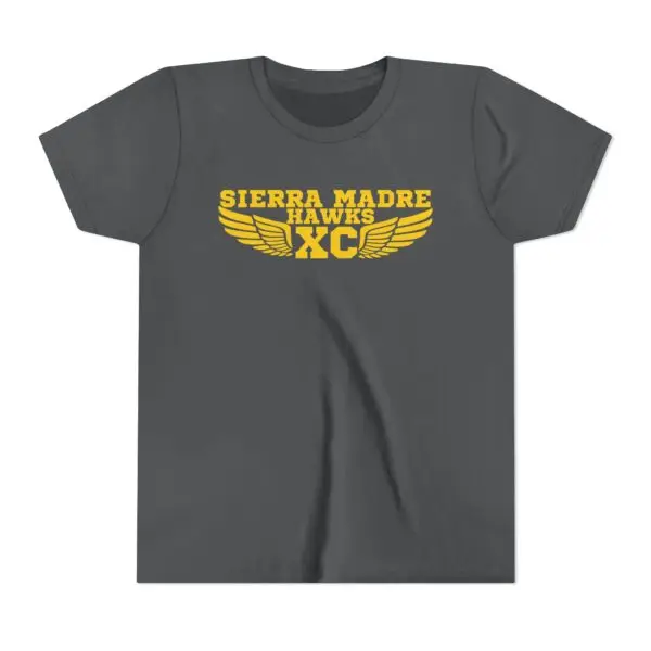 Sierra Madre Hawks Youth Tee - Sporty Cotton Shirt for Kids SMMS-XC - Image 2