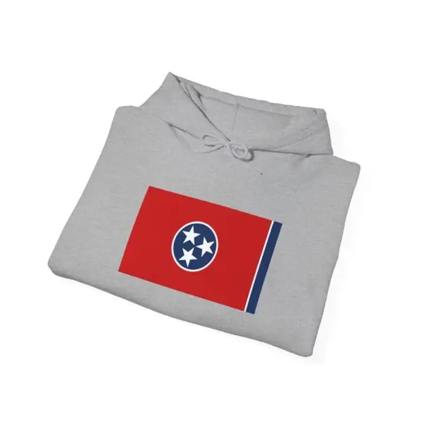 State Flag Graphic Hoodie, Cozy Casual Sweatshirt, Unisex Gift, Fall Fashion, Vintage Look - Tennessee - Image 4