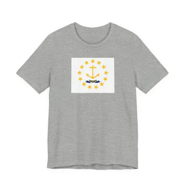 State Flag Tee | Unisex Jersey Short Sleeve T-Shirt  - Rhode_Island - Image 3