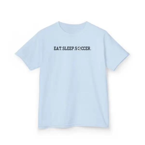 Eat Sleep Soccer Youth Tee - Kids Comfortable Cotton - Image 7