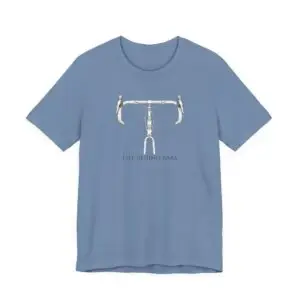 Life Behind Bars Tee: Classic Bike Illustration
