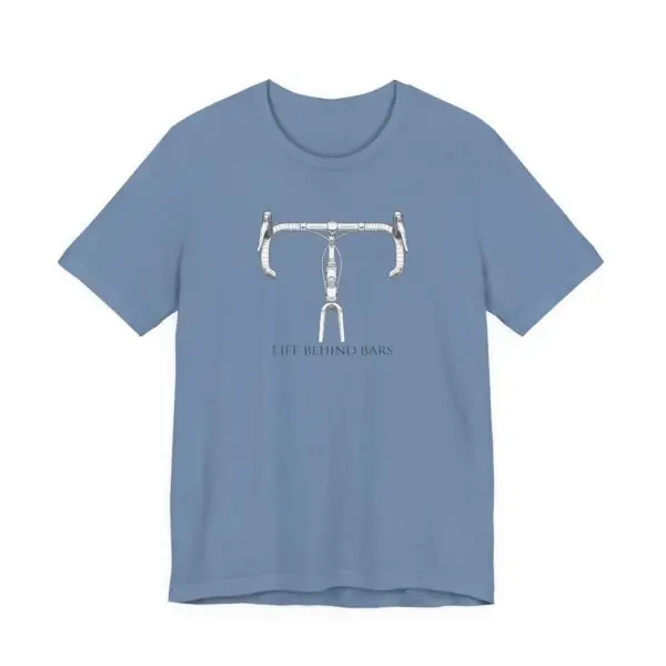 Life Behind Bars Tee: Classic Bike Illustration