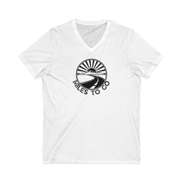 Miles To Go V-Neck Tee - Adventure Awaits - Image 2