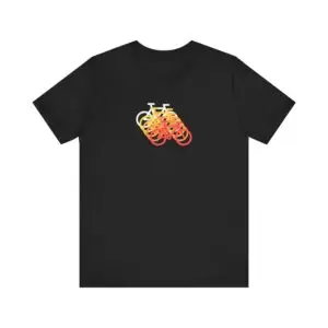 Gradient Bicycle Tee - Minimalist Cycling Design