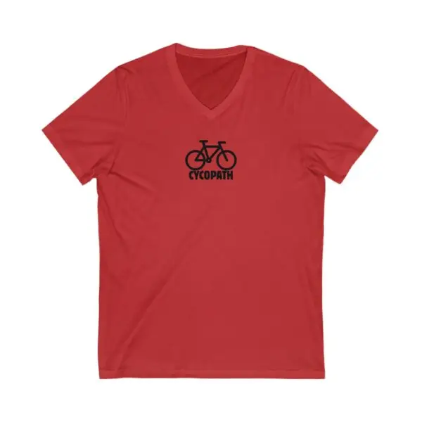 CYCOPATH Bike V-Neck Tee - Minimalist Design - Image 3