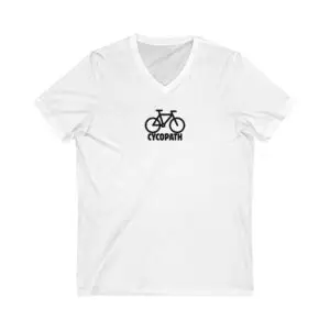 CYCOPATH Bike V-Neck Tee - Minimalist Design
