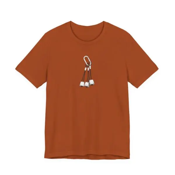 Climbing Nuts Illustration Tee - Black & White - Image 3