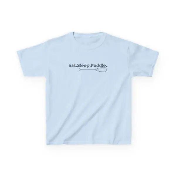 Eat Sleep Paddle Kids Tee - Kayak Canoe Shirt - Image 7