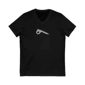 Vintage Climbing Piton Art V-Neck Tee