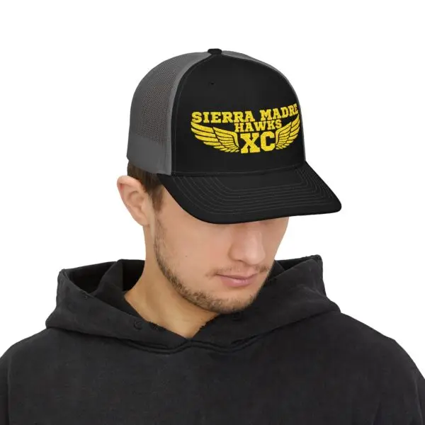 Sierra Madre Hawks Trucker Cap, Embroidered Snapback Hat, Sports Fan Gear, Casual Cap, Perfect for Team Events, Gifts for Athletes - Image 4