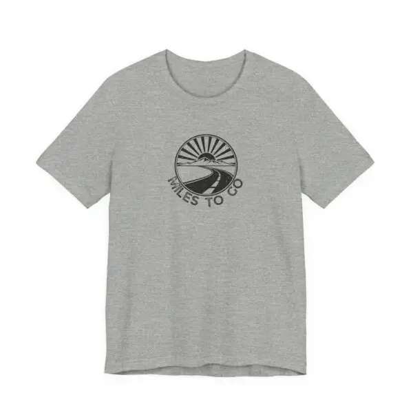 Miles To Go - Vintage Road Bicycling and Running Trip T-Shirt - Image 3