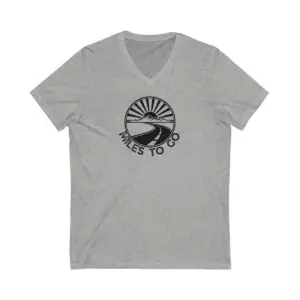 Miles To Go V-Neck Tee - Adventure Awaits