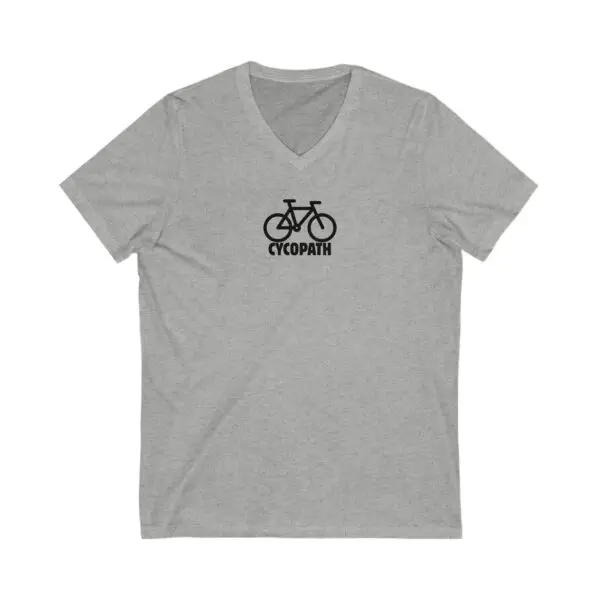 CYCOPATH Bike V-Neck Tee - Minimalist Design - Image 2