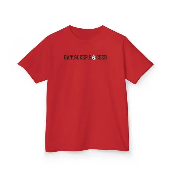 Eat Sleep Soccer Youth Tee - Kids Comfortable Cotton - Image 8